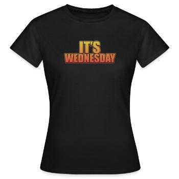 Lustiger Mittwoch Vintage Witzbold der Woche Wortspiel - Frauen T-Shirt - Schwarz - Vorne - AI Model Female 172 dark (172cm)