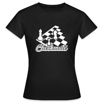 Chess Chess Checkmate - Women's T-Shirt - black - Front - AI Model Female 172 dark (172cm)