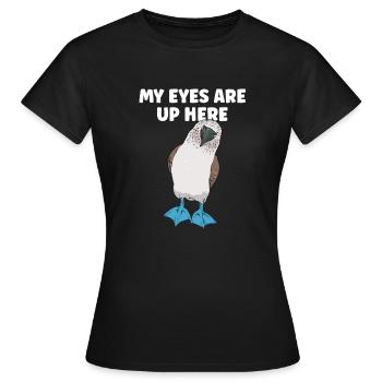 Blaufußtölpel Blue-footed Booby Seevogel - Frauen T-Shirt - Schwarz - Vorne - AI Model Female 172 dark (172cm)