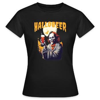 Halloween Party Drinkingcute zombiehappy halloween - Women's T-Shirt - black - Front - AI Model Female 172 dark (172cm)