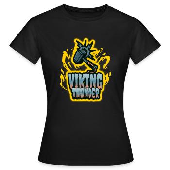 Viking Thunder Gaming Style - Women's T-Shirt - black - Front - AI Model Female 172 dark (172cm)