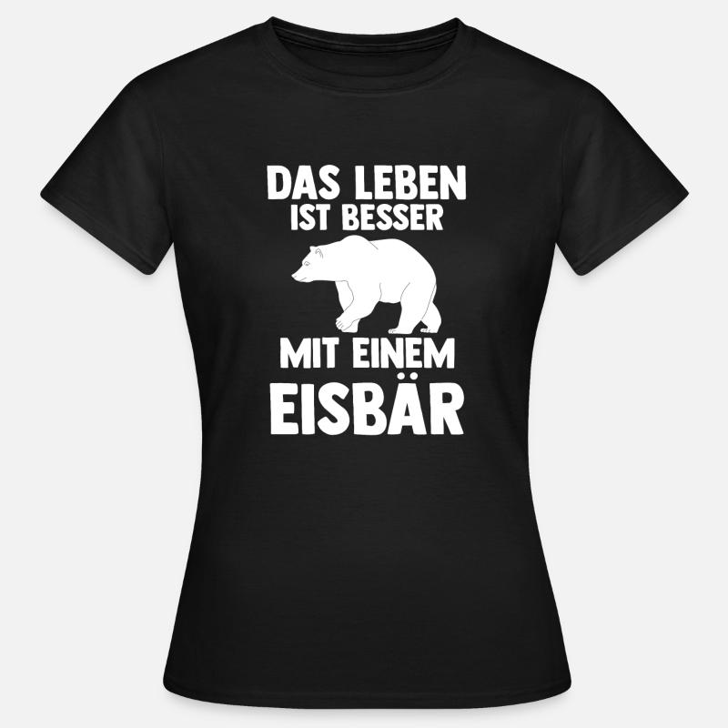 Eisbär Eisbären - Frauen T-Shirt - Schwarz