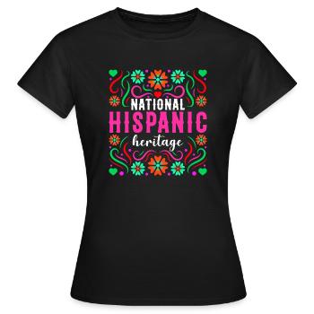 National Hispanic Heritage Holiday Heritage - Women's T-Shirt - black - Front - AI Model Female 172 dark (172cm)