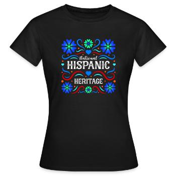 National Hispanic Heritage Holiday Heritage - Women's T-Shirt - black - Front - AI Model Female 172 dark (172cm)
