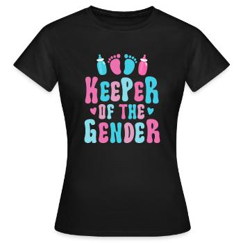 Gardien du genre - T-shirt Femme - noir - Devant - AI Model Female 172 dark (172cm)