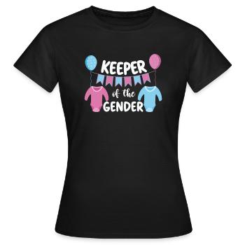 Gardien du genre - T-shirt Femme - noir - Devant - AI Model Female 172 dark (172cm)