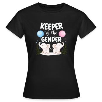 Gardien du genre - T-shirt Femme - noir - Devant - AI Model Female 172 dark (172cm)