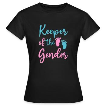 Gardien du genre - T-shirt Femme - noir - Devant - AI Model Female 172 dark (172cm)