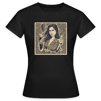 Le pouvoir des femmes - T-shirt Femme - noir - Devant - AI Model Female 172 dark (172cm)