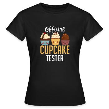Chef pâtissier boulanger Cuisson Cool Cupcake officiel Tes - T-shirt Femme - noir - Devant - AI Model Female 172 dark (172cm)