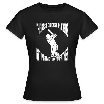 Cricket Cricket Équipe de Cricket Équipe de Cricket - T-shirt Femme - noir - Devant - AI Model Female 172 dark (172cm)