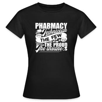 Pharmacy Technician Pharmacy Technician Proud - Women's T-Shirt - black - Front - AI Model Female 172 dark (172cm)