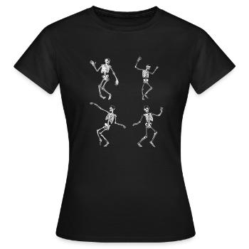 Squelettes dansants - T-shirt Femme - noir - Devant - AI Model Female 172 dark (172cm)