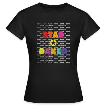 Star-Bäcker - Frauen T-Shirt - Schwarz - Vorne - AI Model Female 172 dark (172cm)