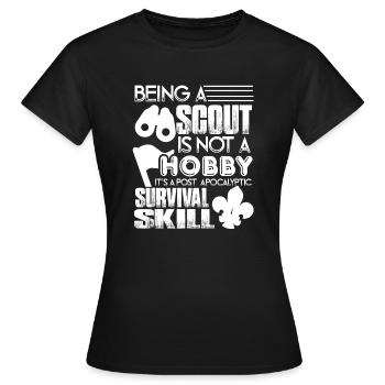 Scouting Scouting Is A Survival Skill - Women's T-Shirt - black - Front - AI Model Female 172 dark (172cm)