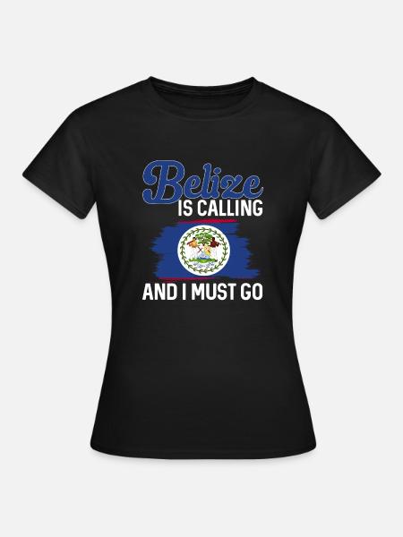Belize Flagge Belizer - Frauen T-Shirt - Schwarz
