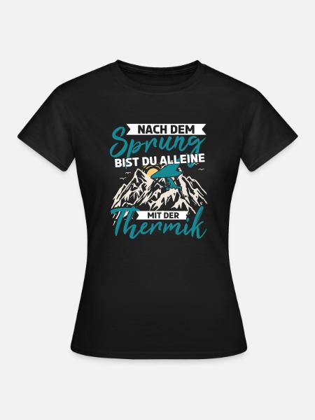 Drachenfliegen Hängegleiter - Frauen T-Shirt - Schwarz