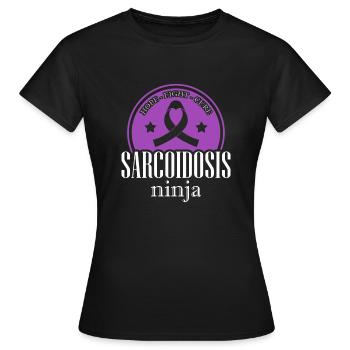 Sarkoidose Ninja Unsichtbare Krankheit Krankheit - Frauen T-Shirt - Schwarz - Vorne - AI Model Female 172 dark (172cm)