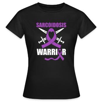 Sarcoidosis Warrior Invisible Disease - Women's T-Shirt - black - Front - AI Model Female 172 dark (172cm)