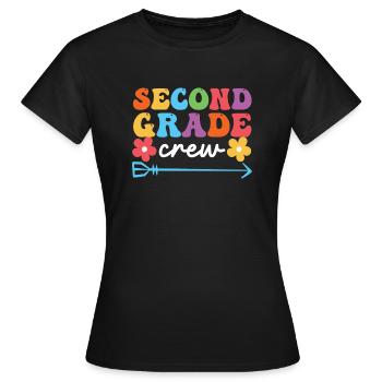 Équipe de deuxième classe Enseignant de la 2e équipe - T-shirt Femme - noir - Devant - AI Model Female 172 dark (172cm)