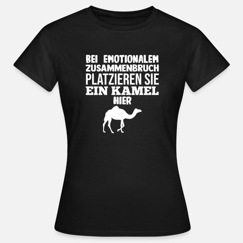 Kamel - Frauen T-Shirt - Schwarz