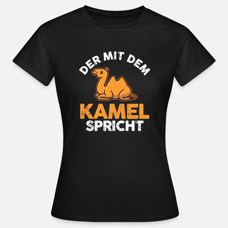 Kamel - Frauen T-Shirt - Schwarz