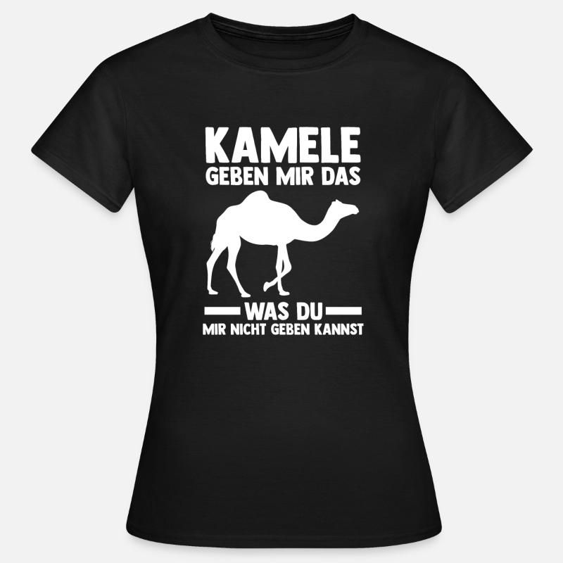 Kamel - Frauen T-Shirt - Schwarz