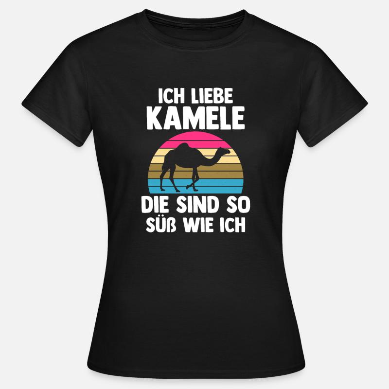 Kamel - Frauen T-Shirt - Schwarz
