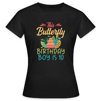 Cadeaux d’amant de papillons - T-shirt Femme - noir - Devant - AI Model Female 172 dark (172cm)