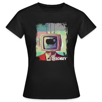 Disobey Black Sheep - Women's T-Shirt - black - Front - AI Model Female 172 dark (172cm)