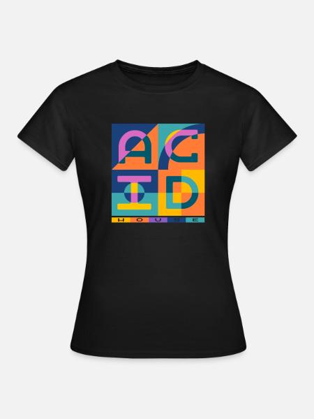 Acid House Techno EDM Party Festival DJ Trip - Women's T-Shirt - black