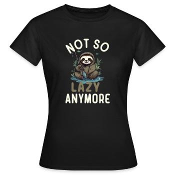 Faultier Liebhaber | Angel Liebhaber - Frauen T-Shirt - Schwarz - Vorne - AI Model Female 172 dark (172cm)
