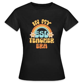 Lehrkraft Englisch Zweitsprache Fremdsprache - Frauen T-Shirt - Schwarz - Vorne - AI Model Female 172 dark (172cm)
