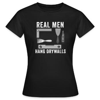 Trockenbauinstallateur Trockenbauer Trockenbaufertiger - Frauen T-Shirt - Schwarz - Vorne - AI Model Female 172 dark (172cm)