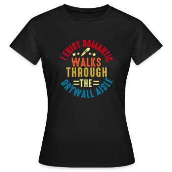 Trockenbauinstallateur Trockenbauer Trockenbaufertiger - Frauen T-Shirt - Schwarz - Vorne - AI Model Female 172 dark (172cm)