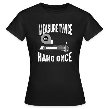 Trockenbauinstallateur Trockenbauer Trockenbaufertiger - Frauen T-Shirt - Schwarz - Vorne - AI Model Female 172 dark (172cm)