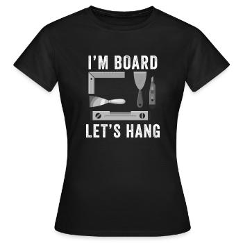 Trockenbauinstallateur Trockenbauer Trockenbaufertiger - Frauen T-Shirt - Schwarz - Vorne - AI Model Female 172 dark (172cm)
