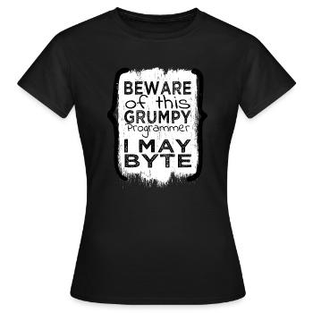 cadeau d’anniversaire idée cadeau heureux - T-shirt Femme - noir - Devant - AI Model Female 172 dark (172cm)
