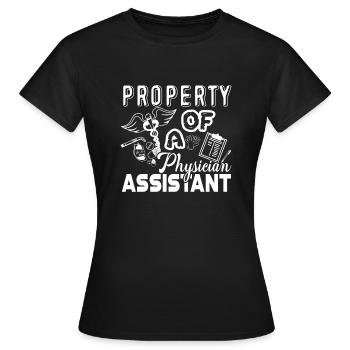 Property Of Physician Assistant - Women's T-Shirt - black - Front - AI Model Female 172 dark (172cm)
