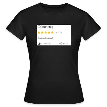 Geburtstag... Lasst uns betrinken! - Frauen T-Shirt - Schwarz - Vorne - AI Model Female 172 dark (172cm)