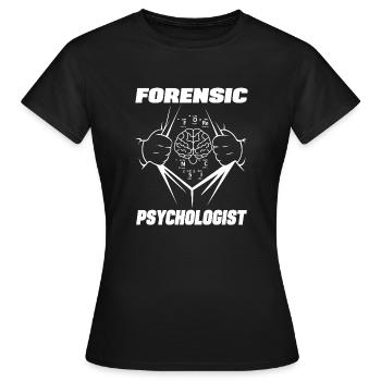 Psychologue médico-légal professionnel Cadeau médico-légal - T-shirt Femme - noir - Devant - AI Model Female 172 dark (172cm)