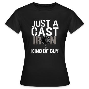Poêle en fonte Lover Friture Poêle Drôle De Cuisson - T-shirt Femme - noir - Devant - AI Model Female 172 dark (172cm)