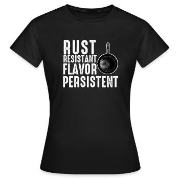 Poêle en fonte Lover Friture Poêle Drôle De Cuisson - T-shirt Femme - noir - Devant - AI Model Female 172 dark (172cm)