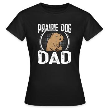 Chien de prairie - T-shirt Femme - noir - Devant - AI Model Female 172 dark (172cm)