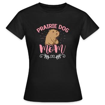 Chien de prairie - T-shirt Femme - noir - Devant - AI Model Female 172 dark (172cm)