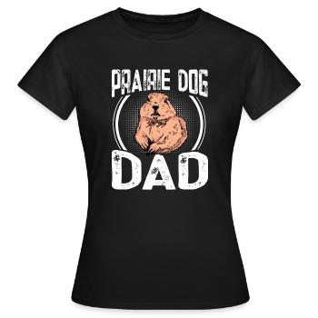 Chien de prairie - T-shirt Femme - noir - Devant - AI Model Female 172 dark (172cm)