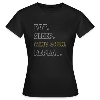 Wing Chun - Frauen T-Shirt - Schwarz - Vorne - AI Model Female 172 dark (172cm)