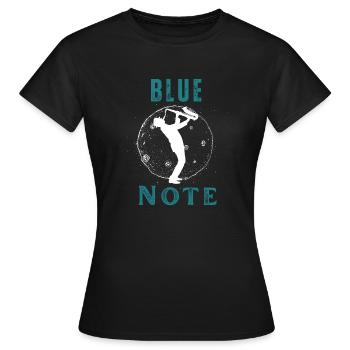 Conception de cadeau Blue Note pour les amateurs de jazz - T-shirt Femme - noir - Devant - AI Model Female 172 dark (172cm)