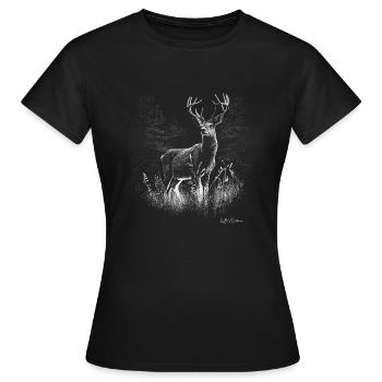 Plain deer - Women's T-Shirt - black - Front - AI Model Female 172 dark (172cm)