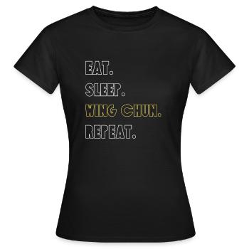 Wing Chun - Frauen T-Shirt - Schwarz - Vorne - AI Model Female 172 dark (172cm)